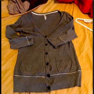 COPY - Aeropostale medium grey cardigan sweater